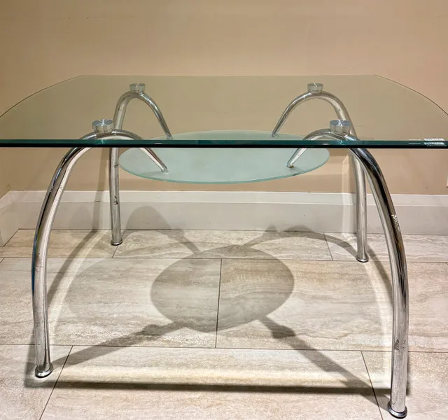 Glass Dining Table with Storage + 3 Chairs image indicator(8)