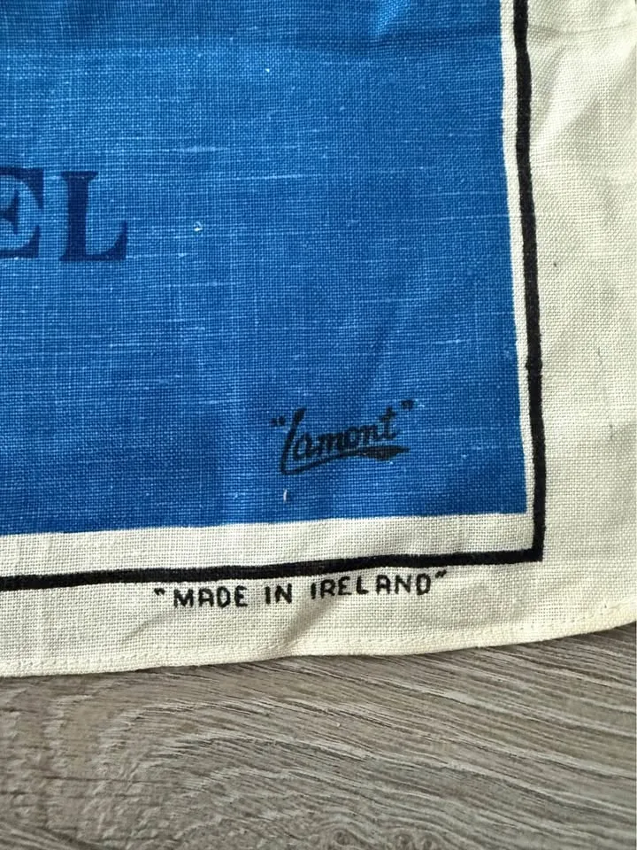 Vintage linen road map image indicator(2)