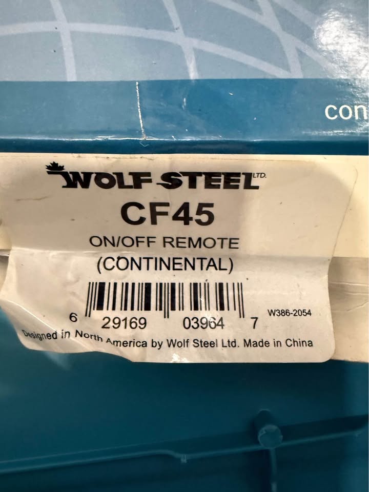 Continental UNIVERSAL GAS FIREPLACE REMOTE CONTROL CF45 - photo 2