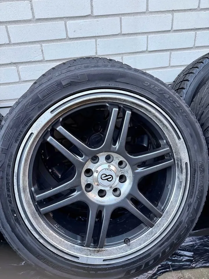 Enkei Evo 6 Rims with Tires 215/45R17