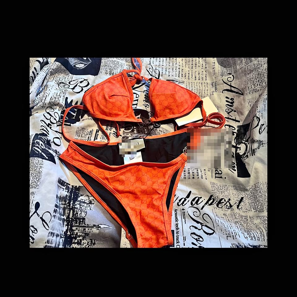 Sexy orange bikinis set