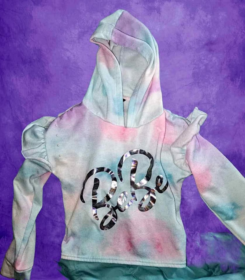 Bebe girls tye dye hoodie