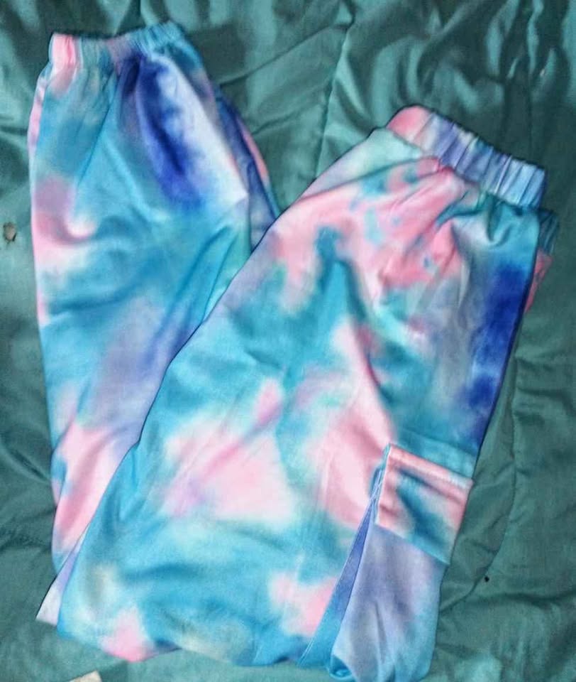 Girls Clothes Tie Dye Brooklyn Print Tops Hoodies 2PC - photo 5