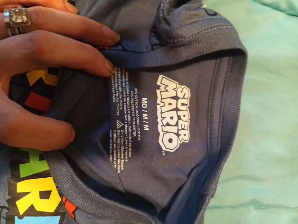 Boys long sleeve Mario shirt (unisex) image indicator(3)