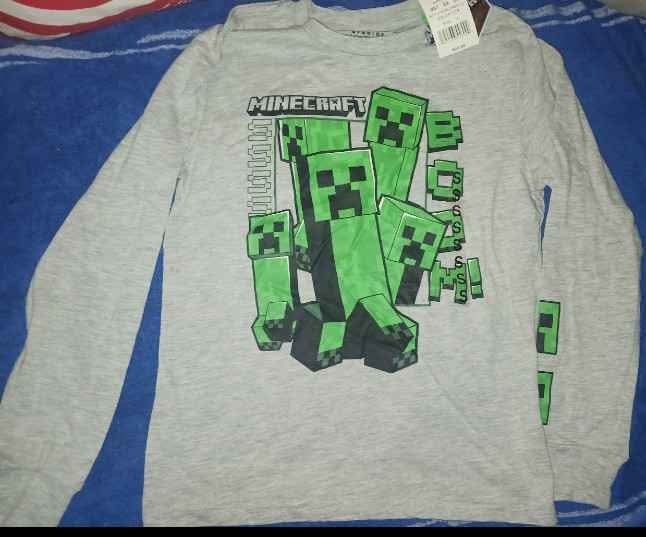 Minecraft boys long sleeve t-shirt