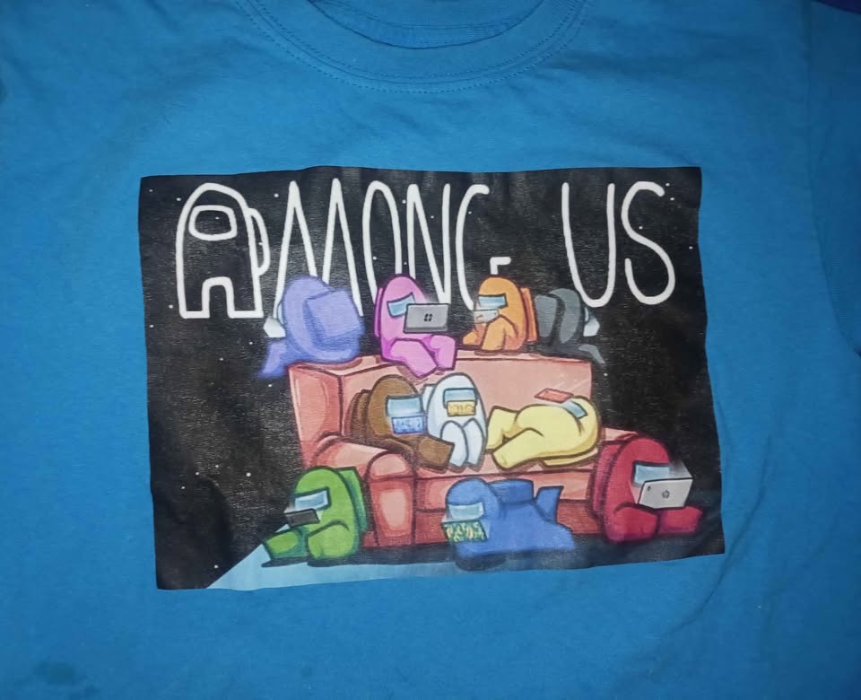 Amoung Us blue t-shirt youth small - photo 2