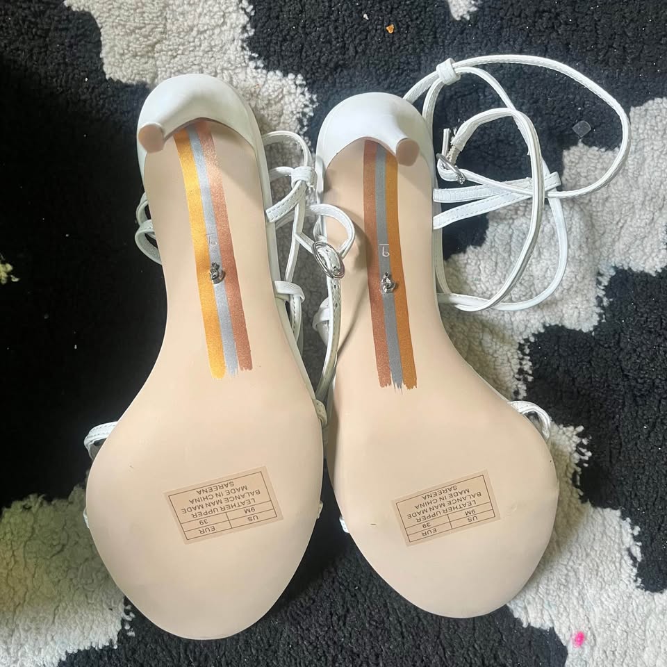 Sam Edelman white strappy heels - photo 2