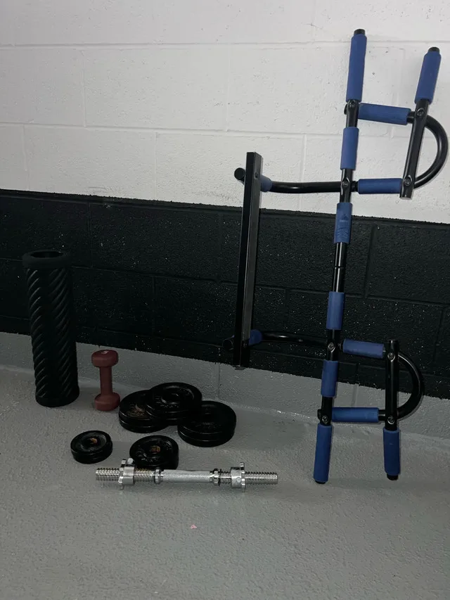 Home gym equipment- includes standard weight plates