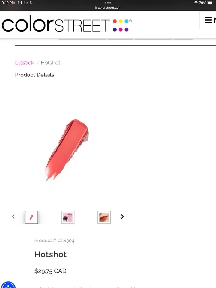 Unused Color Street lipstick - Hotshot image indicator(2)