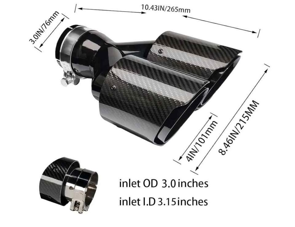 Dual Carbon Fiber Exhaust - photo 4
