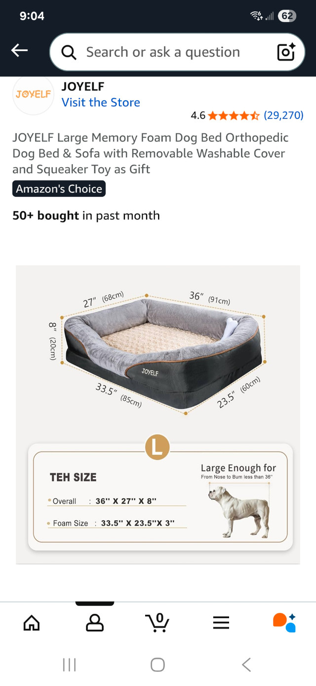 ElfJoy Large Dog Bed - photo 3