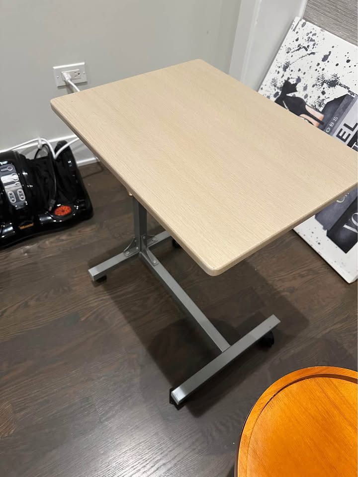 Over Bed Table Side Rolling Table - photo 2