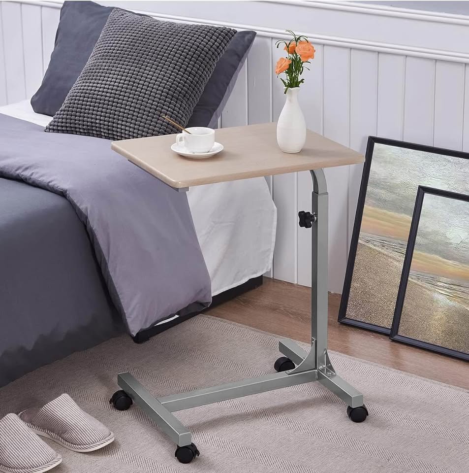 Over Bed Table Side Rolling Table - photo 4