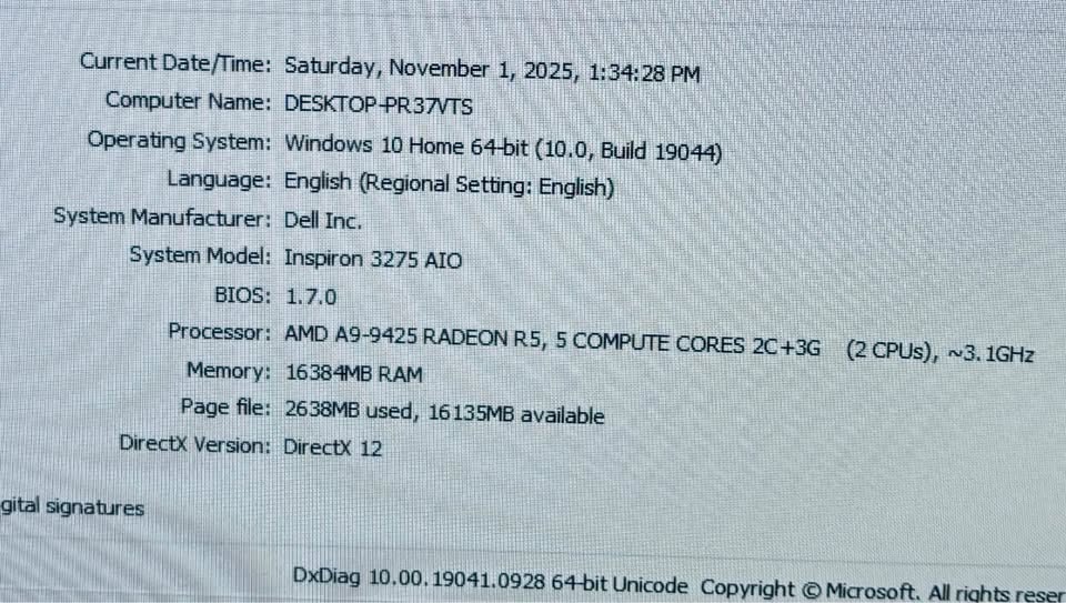 Dell Inspiron AIO PC - AMD A9, 16GB RAM, 1TB SSD - photo 4