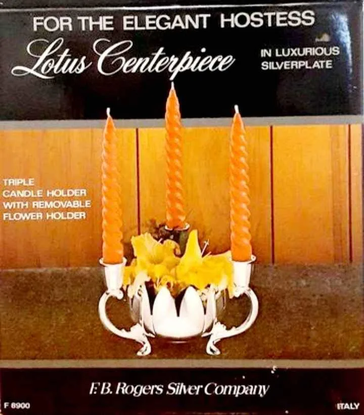 Italian Rogers Triple Candle Holder & Flowers Bowl image indicator(5)