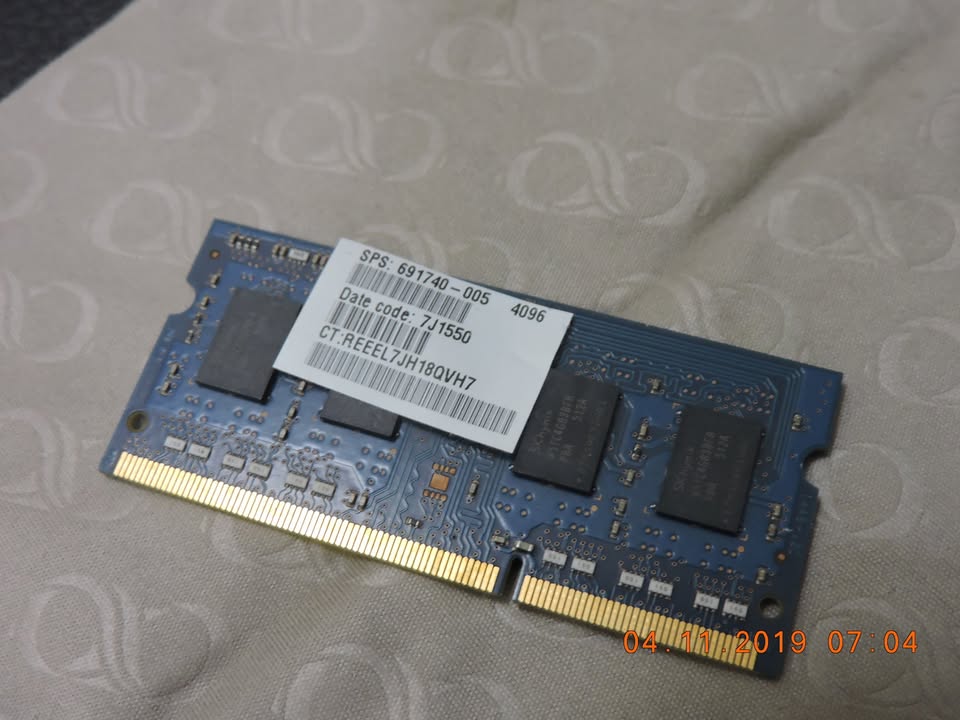 4GB DDR3 Laptop memory Removed from Hp Laptop