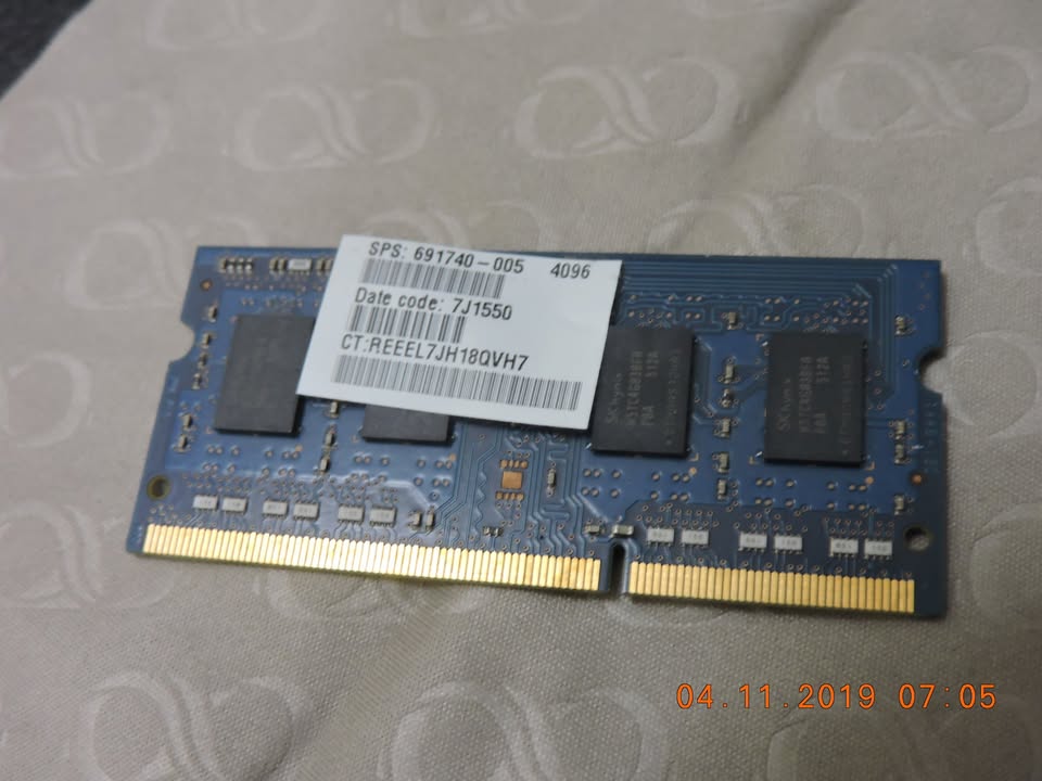 4GB DDR3 Laptop memory Removed from Hp Laptop - photo 2