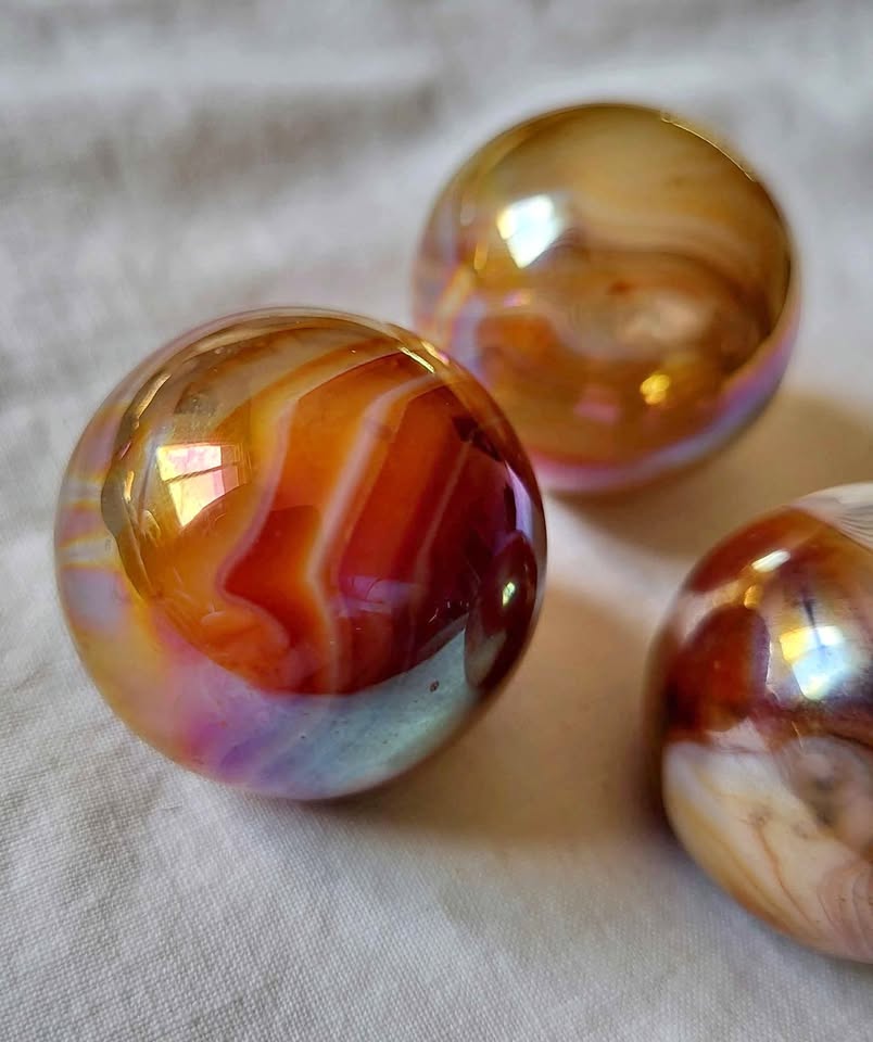 Sardonyx Crystal Spheres