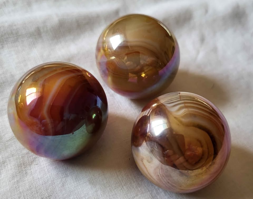 Sardonyx Crystal Spheres - photo 2