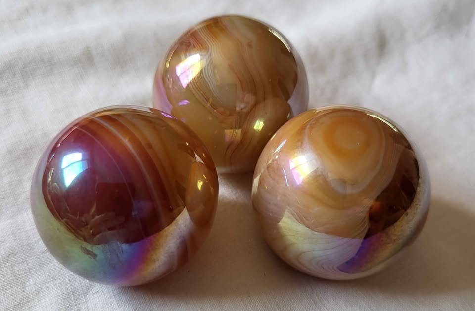 Sardonyx Crystal Spheres - photo 3