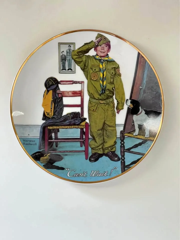 Norman Rockwell “Can’t Wait” Decorative Plate