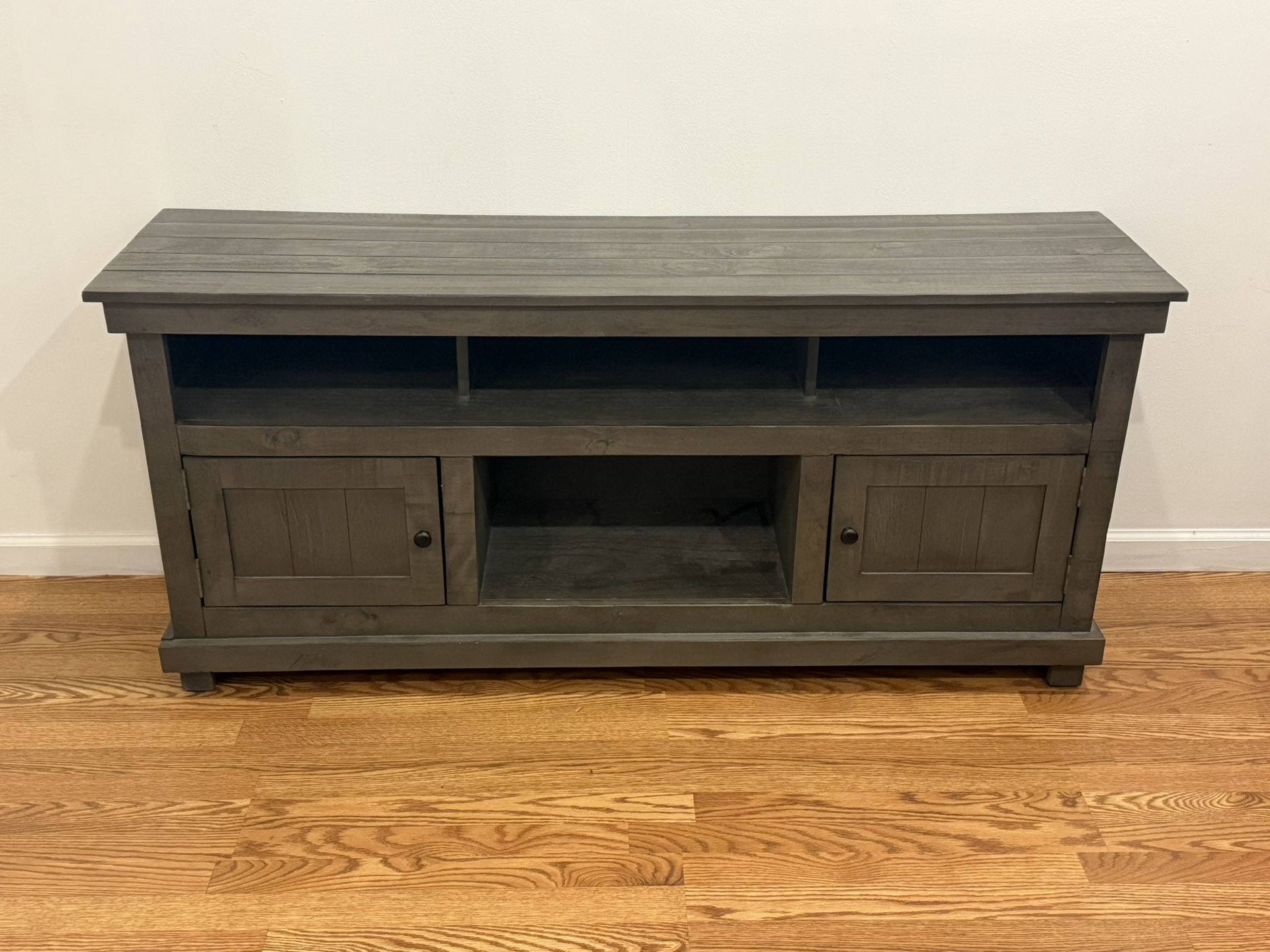 Bob’s Kona Weathered Gray TV Console And Side Table