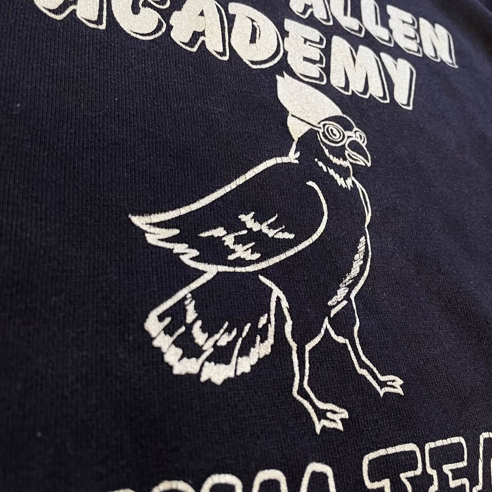 Vintage✨90s Bishop Allen Academy Swim Team Navy Sweatshirt - photo 3