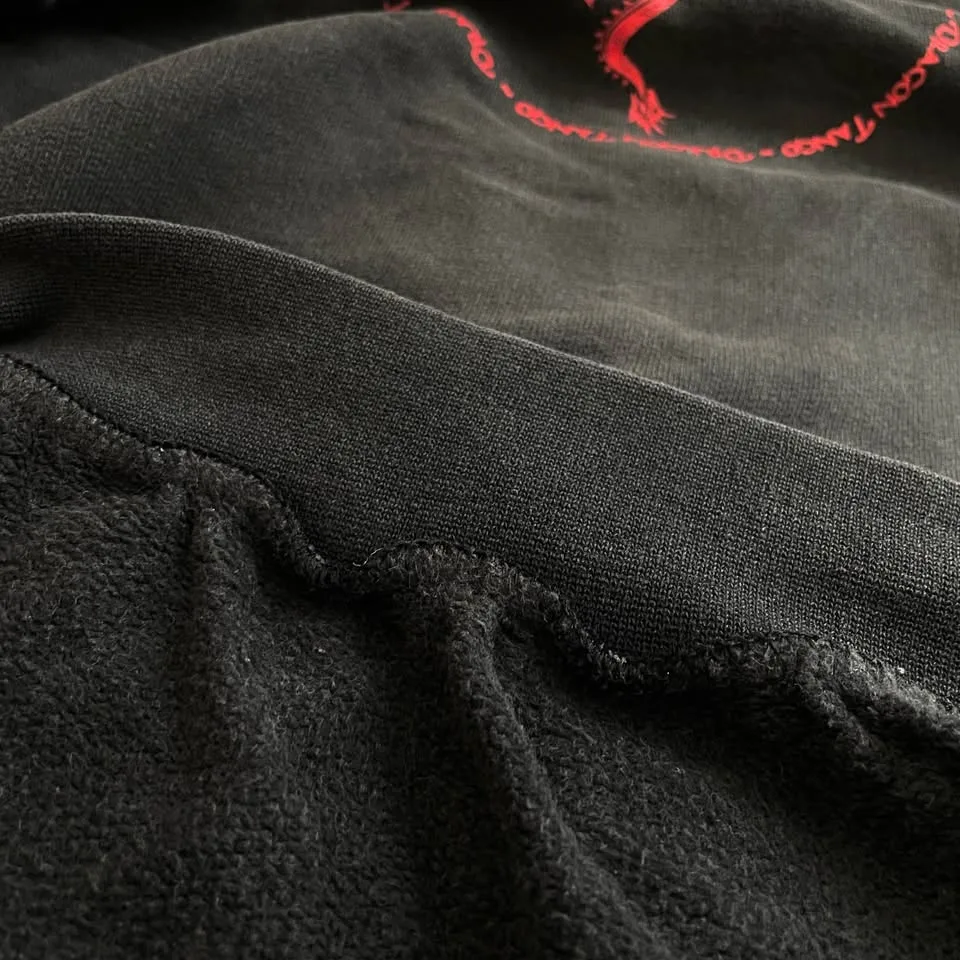 Vintage✨90s Dragon Tango Black Sweatshirt image indicator(8)