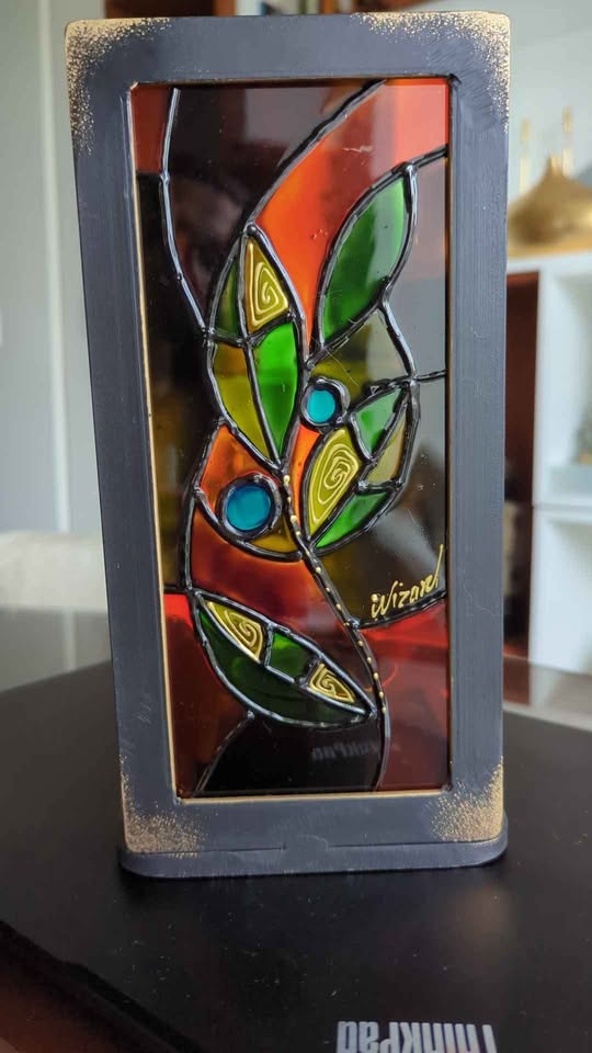 Stain glass one of a kind candle holder - photo 4