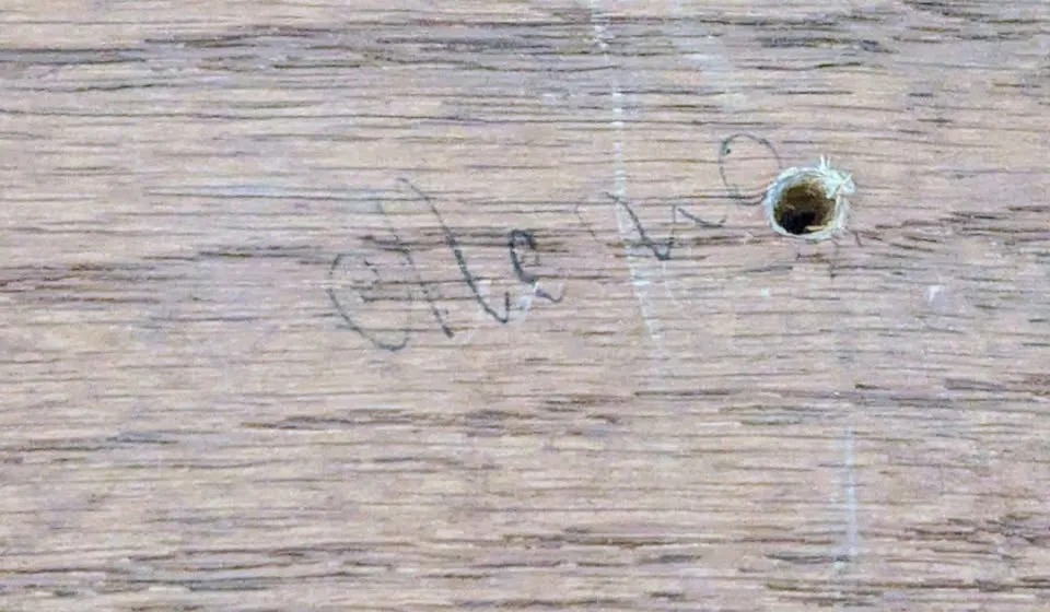 Vintage French Tapestry - With frame - 32.5 x 22.5 inches image indicator(4)