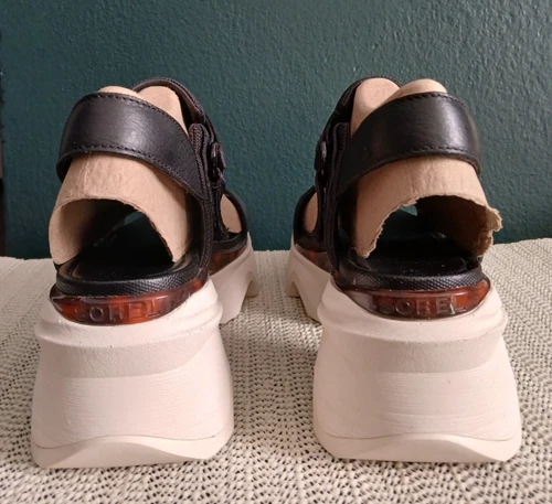 Sorel Kinetic Impact Slingback Heel Sandals Black Sz 7 - photo 3