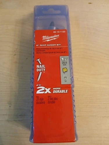Milwaukee 6" x 1-1/8" Ship Auger Bit 48-13-1123