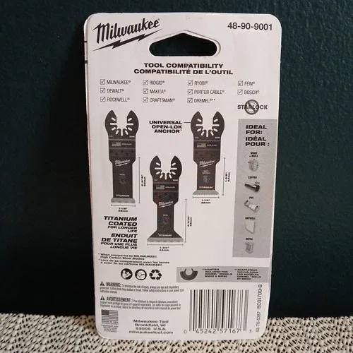 Lot of 4 Milwaukee Oscillating Tool Attachments Bundle Blades image indicator(3)