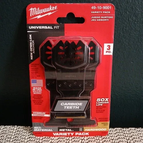 Lot of 4 Milwaukee Oscillating Tool Attachments Bundle Blades image indicator(4)