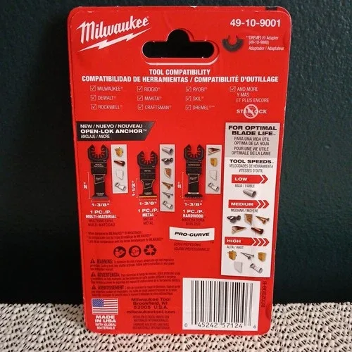 Lot of 4 Milwaukee Oscillating Tool Attachments Bundle Blades image indicator(5)