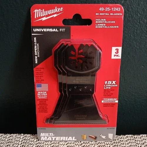 Lot of 4 Milwaukee Oscillating Tool Attachments Bundle Blades image indicator(6)