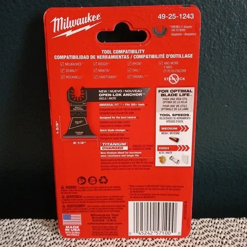 Lot of 4 Milwaukee Oscillating Tool Attachments Bundle Blades image indicator(7)