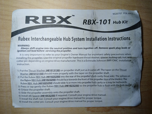 Solas RBX-101 Rubex Hub Kit - photo 2