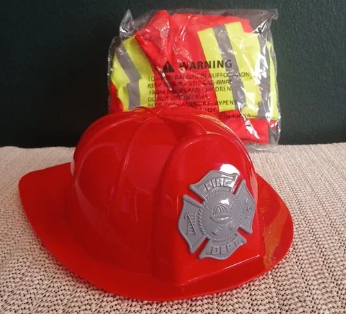 Liberry Fireman Costume Toy Play Set Complete For Kids image indicator(3)