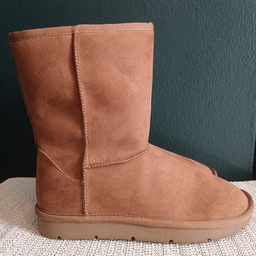 Time And Tru Best Womens Size 6 Tan Brown Microfibre Boots - photo 2