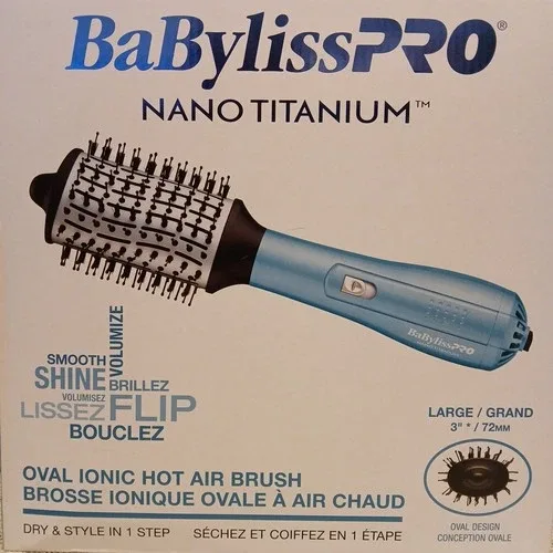 BaByliss PRO Nano Titanium Oval Ionic Hot Air Brush image indicator(2)