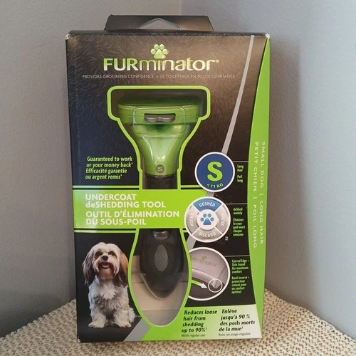 FURminator Undercoat Deshedding Tool, SMALL Dog, LONG Hair