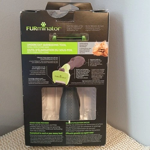 FURminator Undercoat Deshedding Tool, SMALL Dog, LONG Hair - photo 2