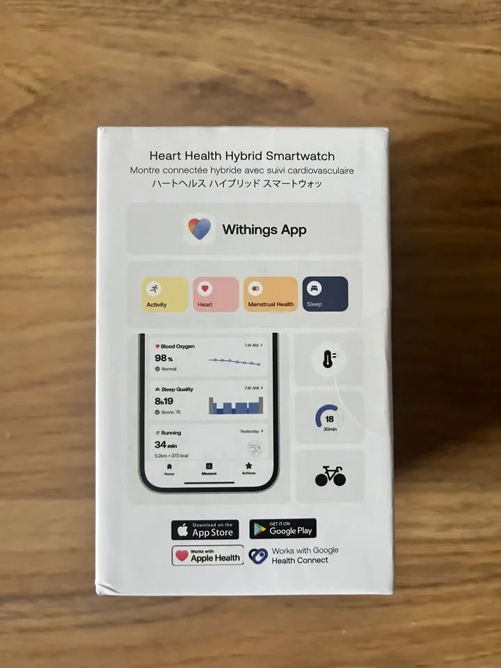 Hybrid Smart Watch 🥕(Withings ScanWatch Vitals 42mm) image indicator(2)