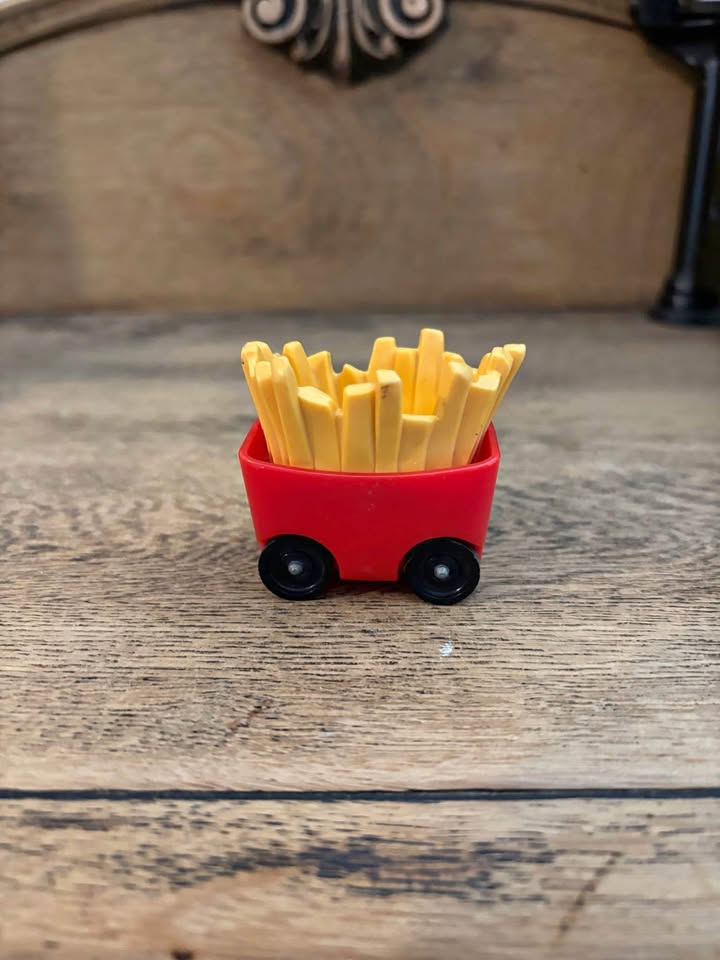 Vintage Fisher Price Little People McDonald's Fry Cart