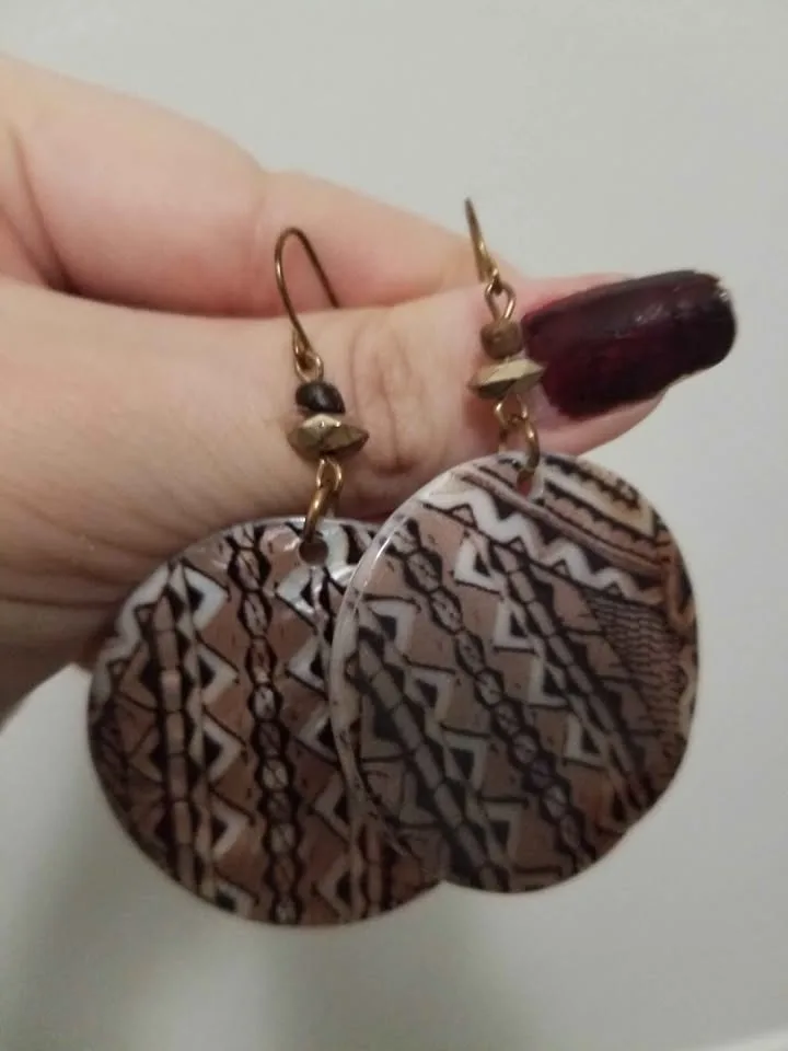 Patterned earrings design image indicator(3)