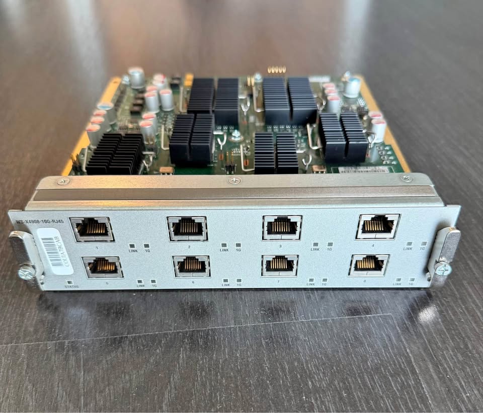 Cisco WS-X4908-10G-RJ45 8-Port 10GBase-T RJ45 10G Module Card