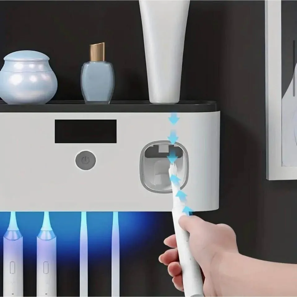 Smart Toothbrush Sanitizer with Automatic Dispenser image indicator(3)