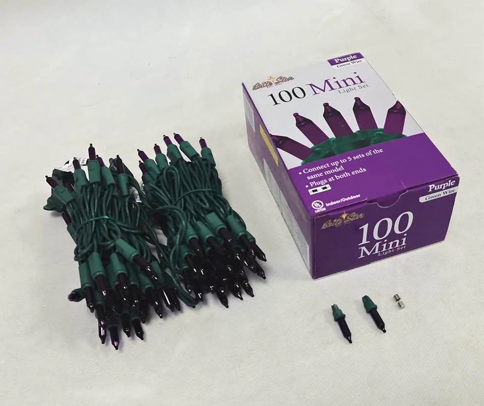 Brite Star Purple Mini Christmas Lights - 22 feet