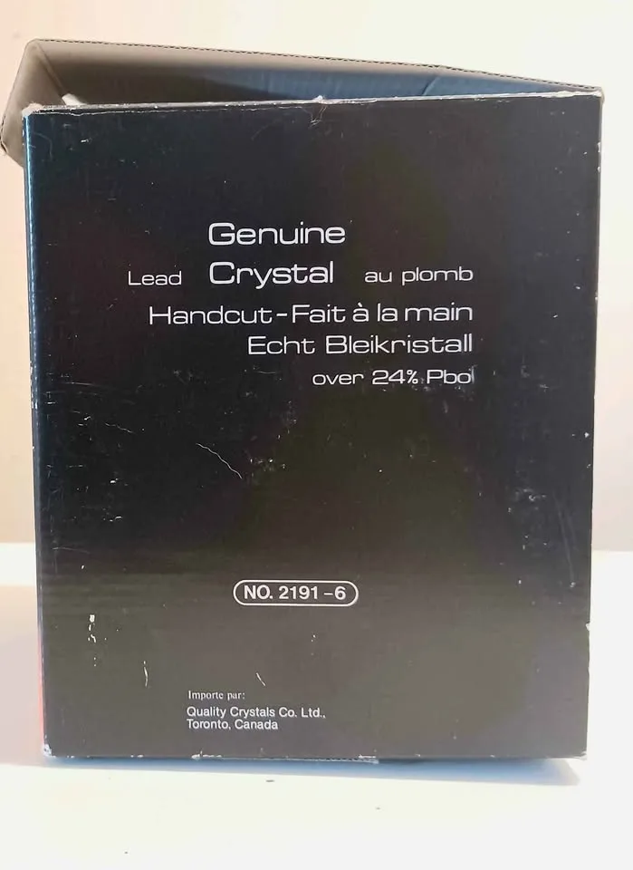 Vtg New Rare East German Imperial Crystal Candy Dish image indicator(7)